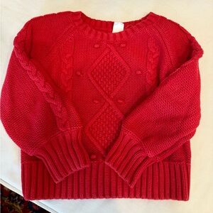 Super cute red kids Baby Gap sweater size 4T in great used condition! Size 4.